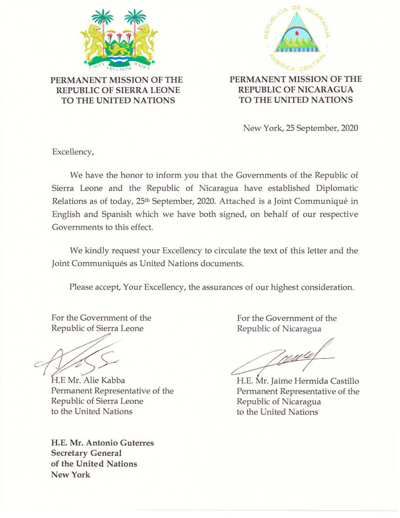 nicaragua-sierra-leona-relaciones-diplomaticas